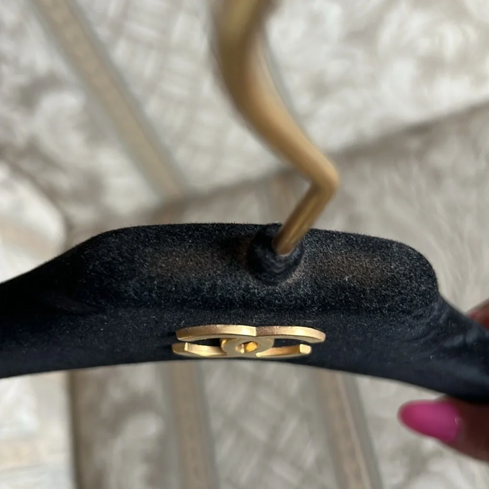 Authentic Chanel velvet hanger